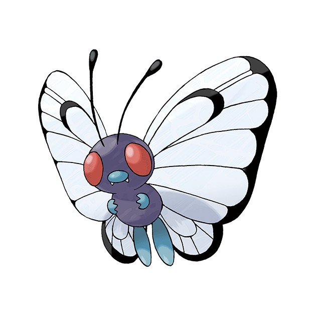 #0012 巴大蝶 - 虫、飞行属性宝可梦