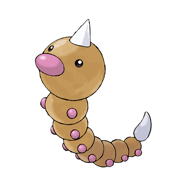 #0013 独角虫 - 虫、毒属性宝可梦