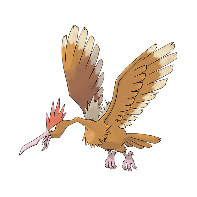 #0022 大嘴雀 - 一般、飞行属性宝可梦