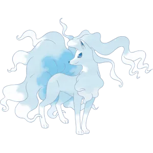 #0038 九尾-阿罗拉的样子 - 冰、妖精属性宝可梦