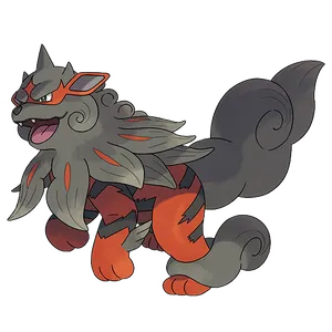 #0059 风速狗-洗翠的样子 - 火、岩石属性宝可梦