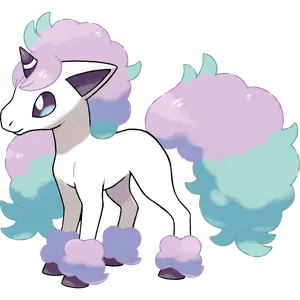 #0077 小火马-伽勒尔的样子 - 超能力属性宝可梦