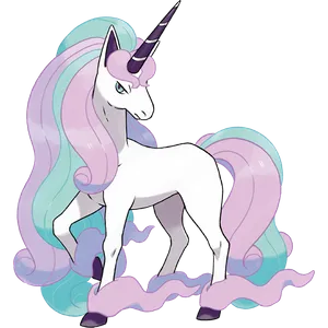 #0078 烈焰马-伽勒尔的样子 - 超能力、妖精属性宝可梦