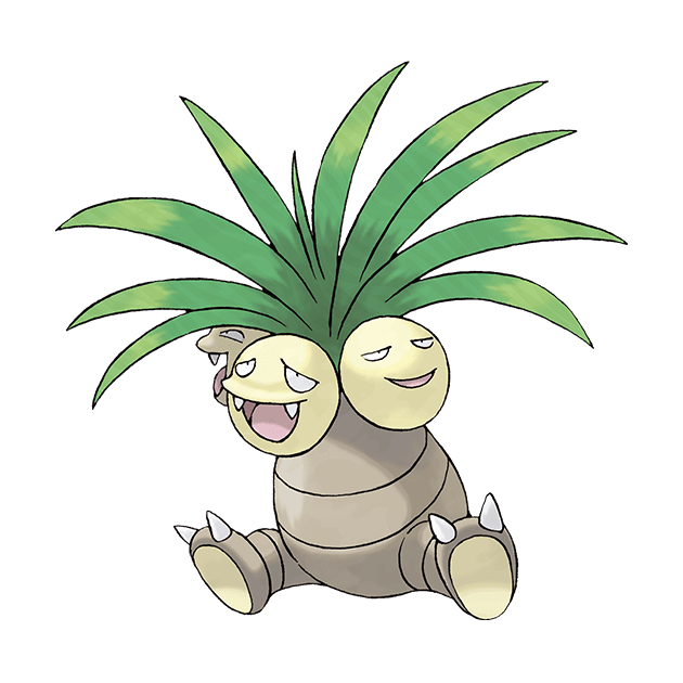 #0103 椰蛋树 - 草、超能力属性宝可梦