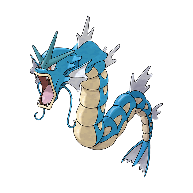 #0130 暴鲤龙 - 水、飞行属性宝可梦