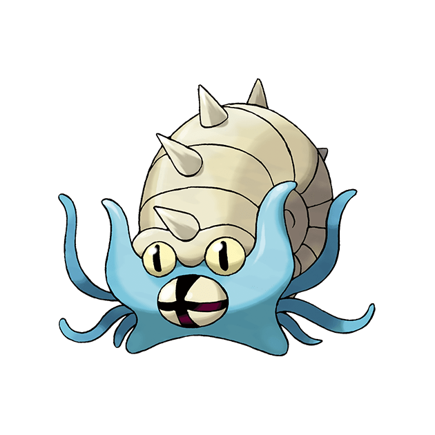 #0139 多刺菊石兽 - 岩石、水属性宝可梦