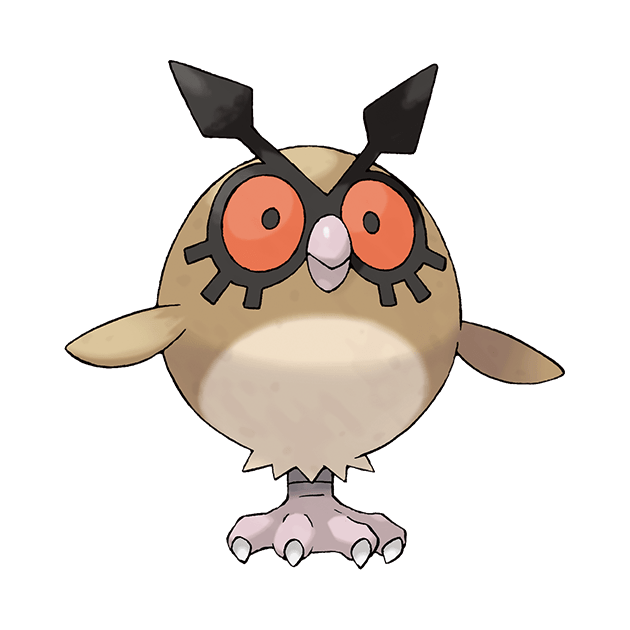 #0163 咕咕 - 一般、飞行属性宝可梦