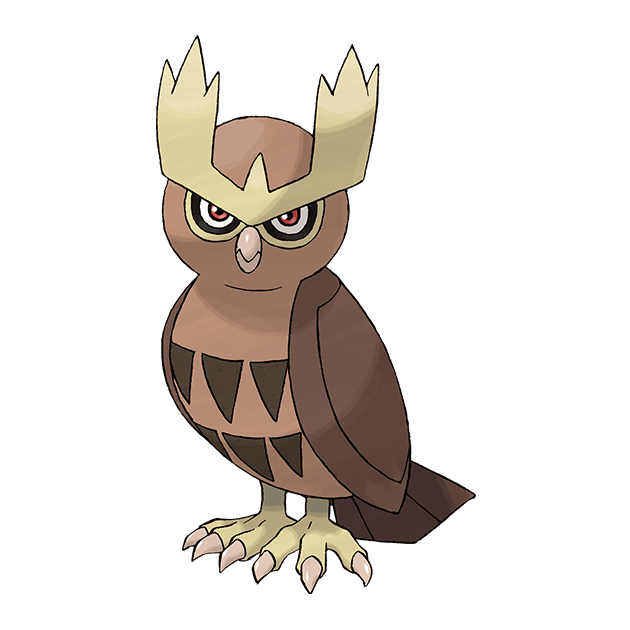 #0164 猫头夜鹰 - 一般、飞行属性宝可梦