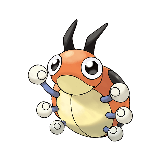 #0165 芭瓢虫 - 虫、飞行属性宝可梦