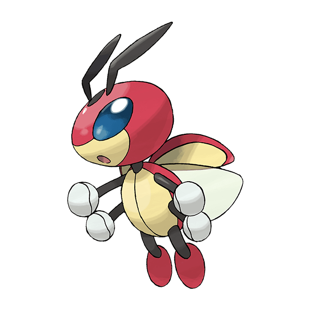 #0166 安瓢虫 - 虫、飞行属性宝可梦