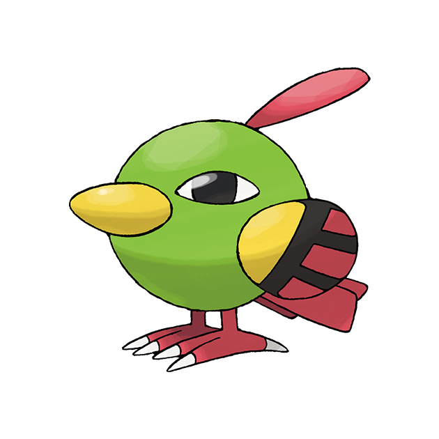 #0177 天然雀 - 超能力、飞行属性宝可梦