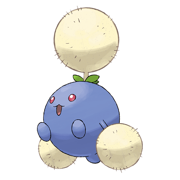 #0189 毽子棉 - 草、飞行属性宝可梦