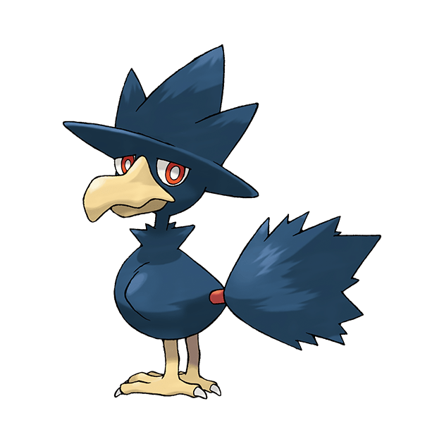 #0198 黑暗鸦 - 恶、飞行属性宝可梦
