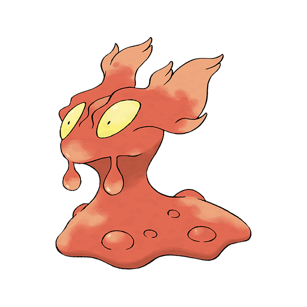 #0218 熔岩虫 - 火属性宝可梦