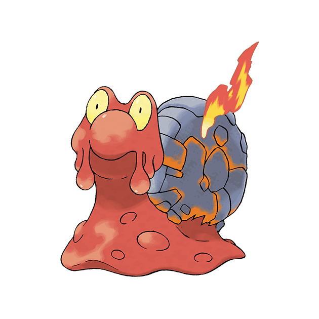 #0219 熔岩蜗牛 - 火、岩石属性宝可梦