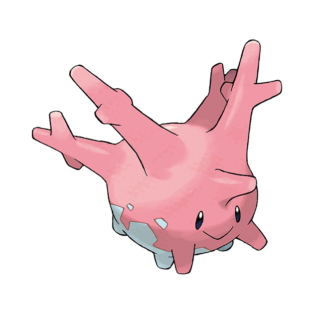 #0222 太阳珊瑚 - 水、岩石属性宝可梦