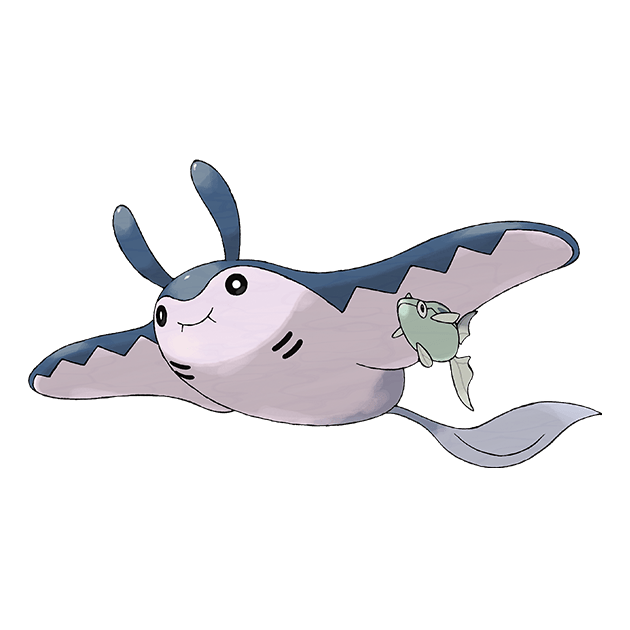 #0226 巨翅飞鱼 - 水、飞行属性宝可梦