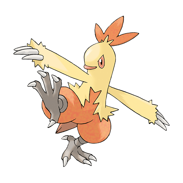 #0256 力壮鸡 - 火、格斗属性宝可梦