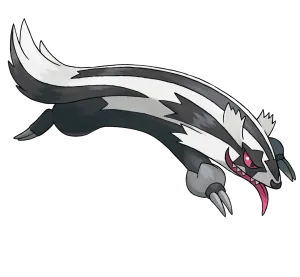 #0264 直冲熊-伽勒尔的样子 - 恶、一般属性宝可梦