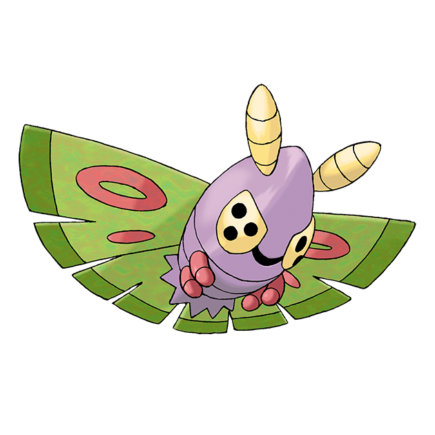 #0269 毒粉蛾 - 虫、毒属性宝可梦