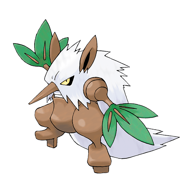 #0275 狡猾天狗 - 草、恶属性宝可梦