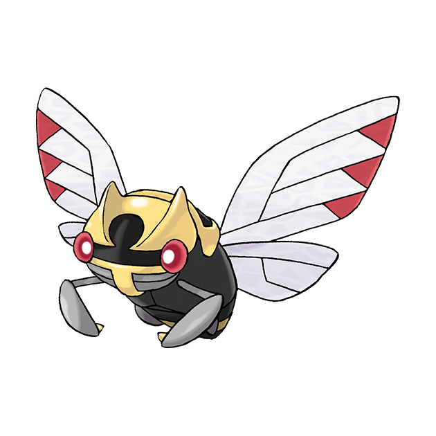 #0291 铁面忍者 - 虫、飞行属性宝可梦