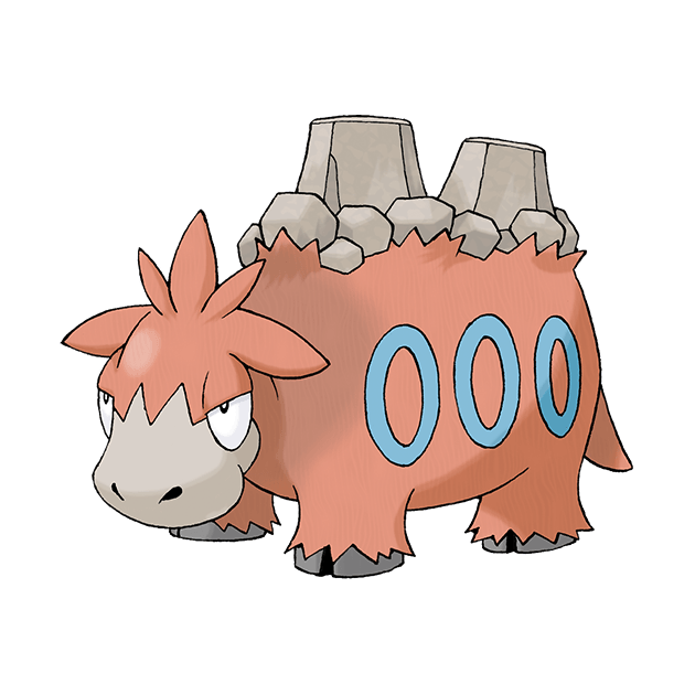 #0323 喷火驼 - 火、地面属性宝可梦