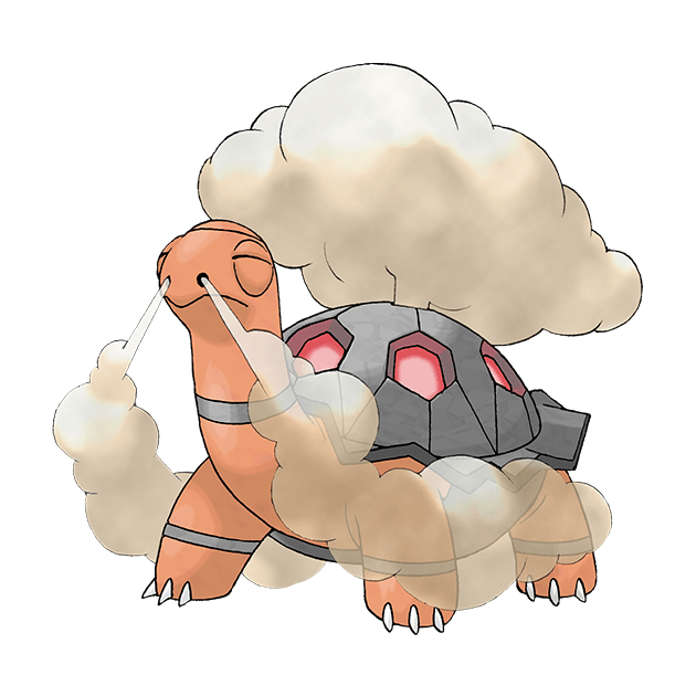 #0324 煤炭龟 - 火属性宝可梦