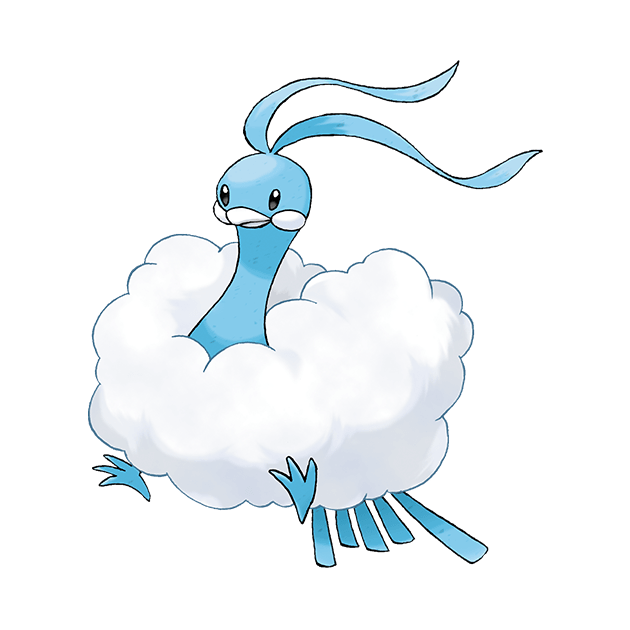 #0334 七夕青鸟 - 龙、飞行属性宝可梦