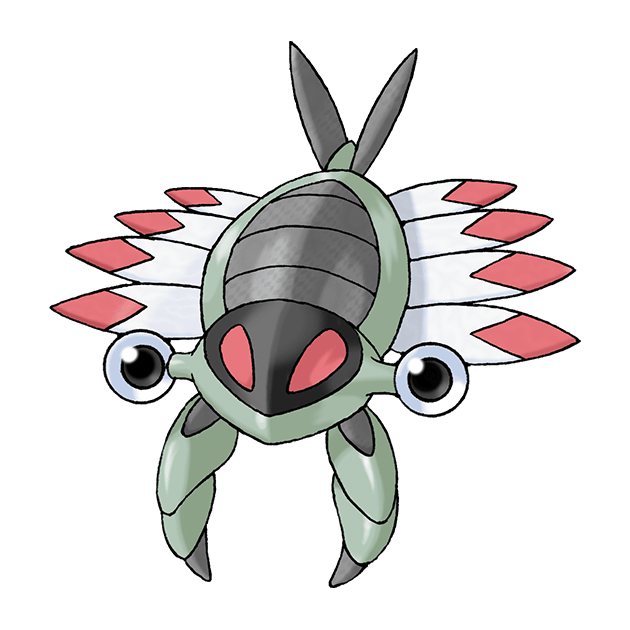 #0347 太古羽虫 - 岩石、虫属性宝可梦