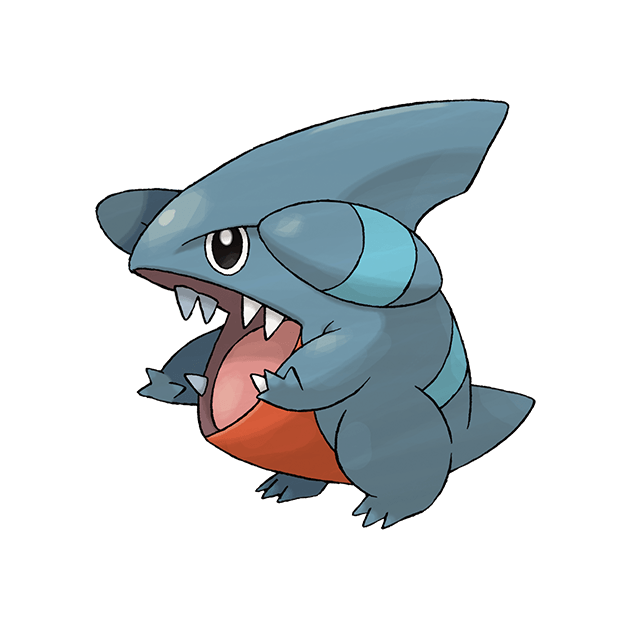 #0443 圆陆鲨 - 龙、地面属性宝可梦