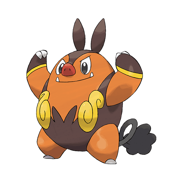 #0499 炒炒猪 - 火、格斗属性宝可梦