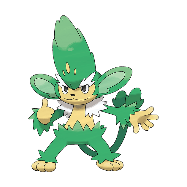 #0512 花椰猿 - 草属性宝可梦