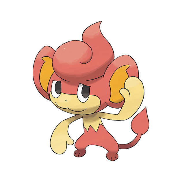 #0513 爆香猴 - 火属性宝可梦