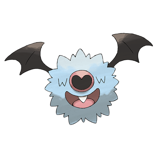 #0527 滚滚蝙蝠 - 超能力、飞行属性宝可梦