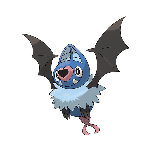 #0528 心蝙蝠 - 超能力、飞行属性宝可梦