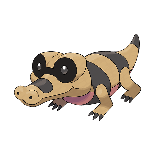 #0551 黑眼鳄 - 地面、恶属性宝可梦