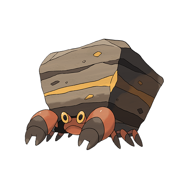 #0558 岩殿居蟹 - 虫、岩石属性宝可梦