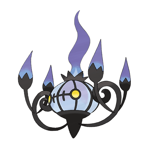 #0609 水晶灯火灵 - 幽灵、火属性宝可梦