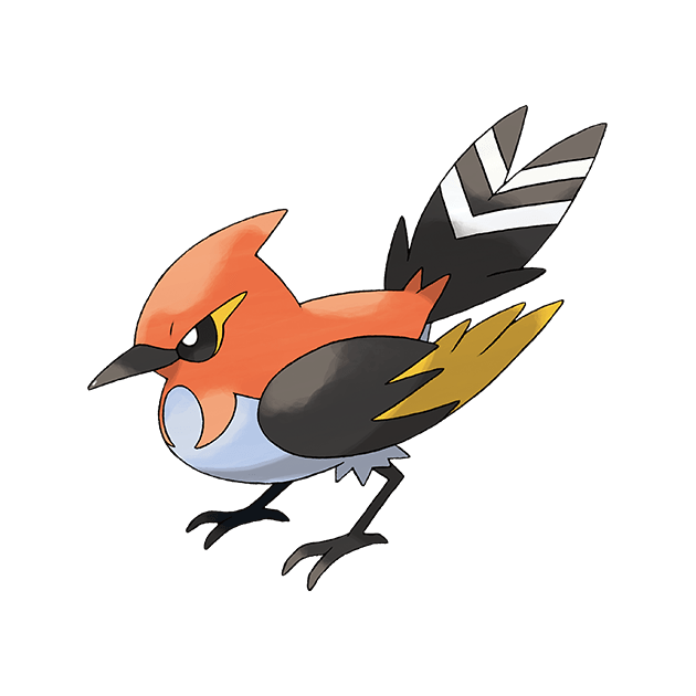 #0662 火箭雀 - 火、飞行属性宝可梦