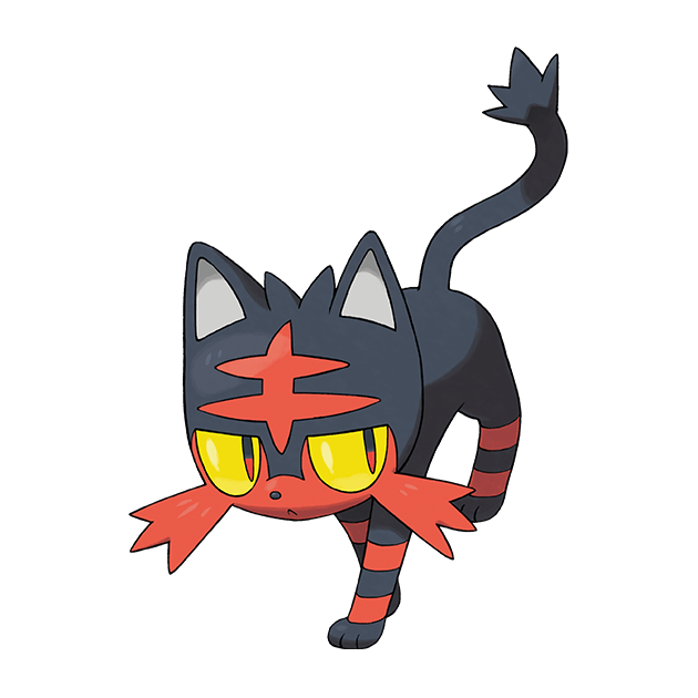 #0725 火斑喵 - 火属性宝可梦