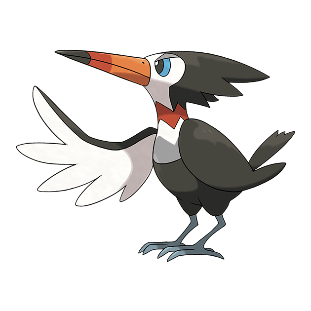 #0732 喇叭啄鸟 - 一般、飞行属性宝可梦