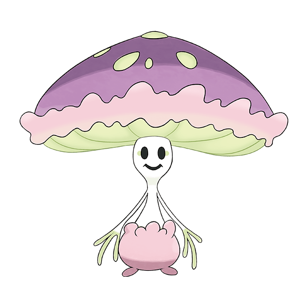 #0756 灯罩夜菇 - 草、妖精属性宝可梦