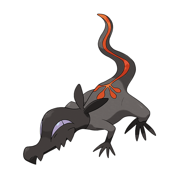 #0757 夜盗火蜥 - 毒、火属性宝可梦