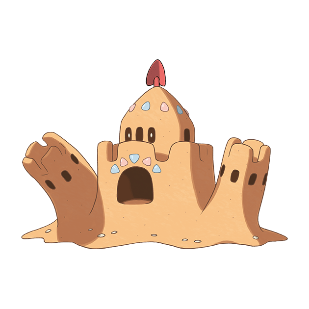 #0770 噬沙堡爷 - 幽灵、地面属性宝可梦