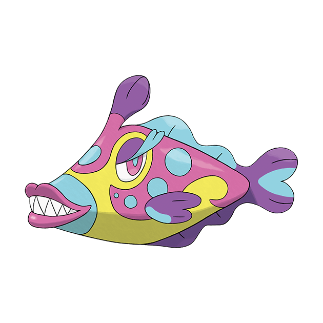 #0779 磨牙彩皮鱼 - 水、超能力属性宝可梦