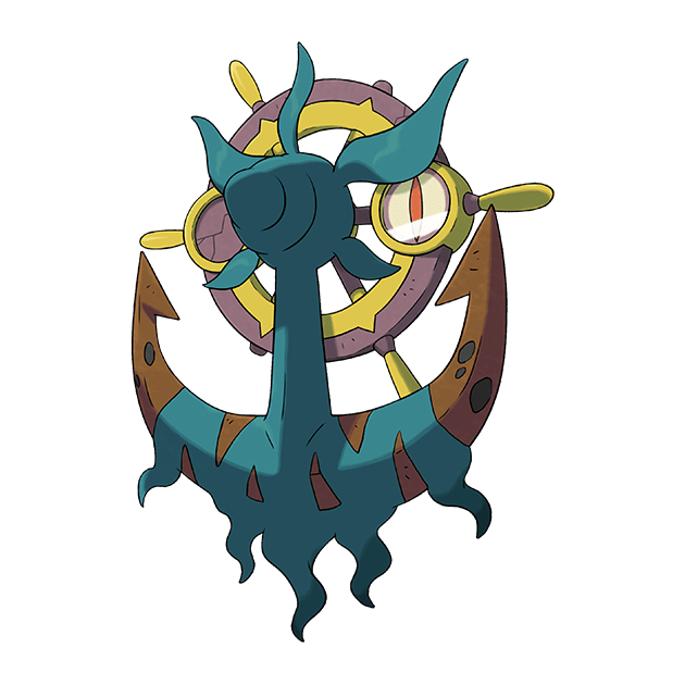 #0781 破破舵轮 - 幽灵、草属性宝可梦