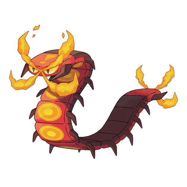 #0851 焚焰蚣 - 火、虫属性宝可梦