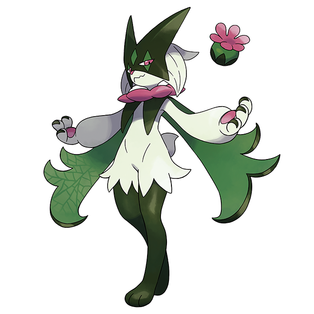 #0908 魔幻假面喵 - 草、恶属性宝可梦