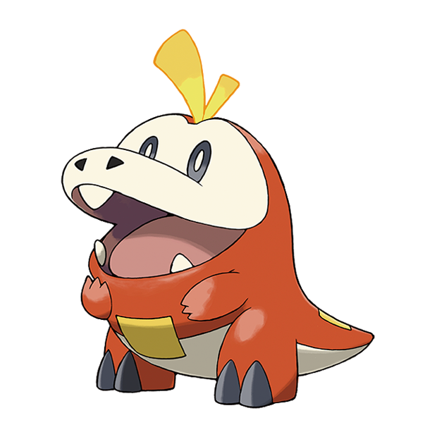 #0909 呆火鳄 - 火属性宝可梦